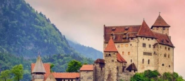 Castillo en Liechtenstein. Castillo en Liechtenstein.
