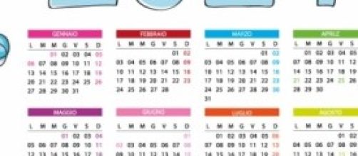 Calendario 2014: date feste, ferie e vacanze.