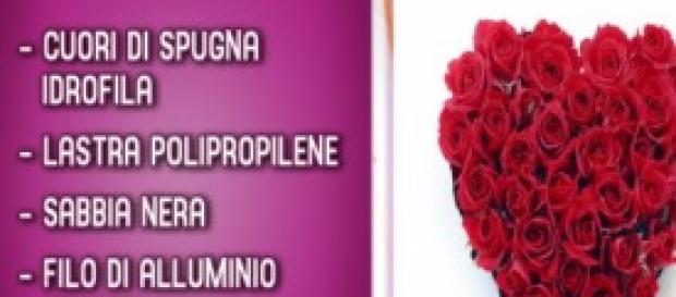 Realizzare un cuore di fiori per San Valentino Realizzare un cuore di fiori per San Valentino