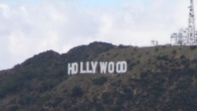 La famosa scritta "Hollywood" sopra Los Angeles