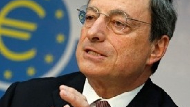 Mario Draghi, presidente della Bce