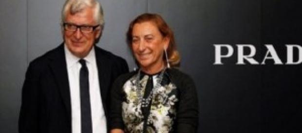 Miuccia Prada e Patrizio Bertelli a Milano Miuccia Prada e Patrizio Bertelli a Milano