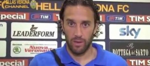 L'attaccante dell'Hellas Verona Luca Toni