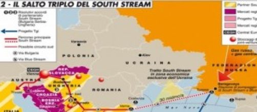 Nella mappa i gasdotti contesi tra Russia e Europa