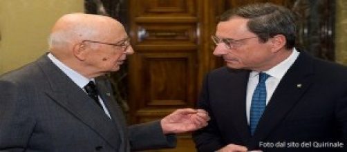 Napolitano insieme a Mario Draghi