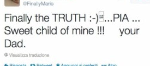 Balotelli su twitter: "Pia è mia figlia!"