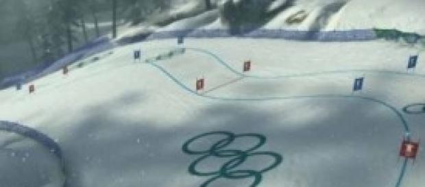 Una delle piste delle Olimpiadi invernali Una delle piste delle Olimpiadi invernali
