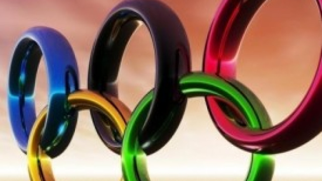 Gli storici cinque cerchi delle Olimpiadi.