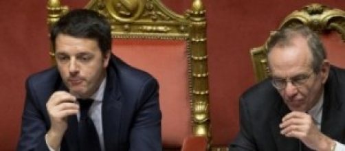 Renzi e Padoan alla camera