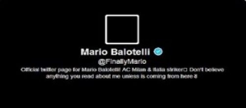 L'account Twitter di Balotelli oscurato