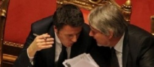 Renzi e il ministro Poletti, riforma del lavoro