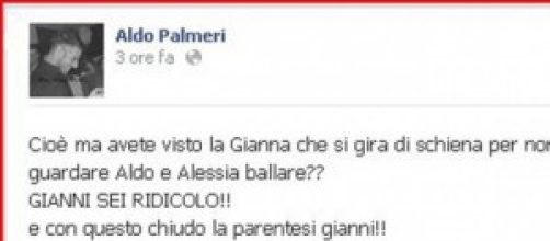 Pagina facebook Aldo Palmeri vs Gianni Sperti