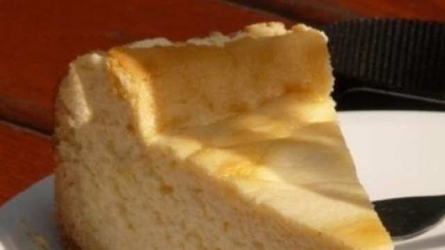 Fetta di deliziosa cheesecake