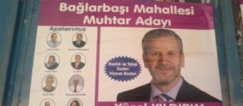 Manifesto di un candidato al ruolo di Muhtar