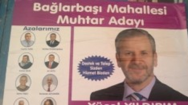 Manifesto di un candidato al ruolo di Muhtar