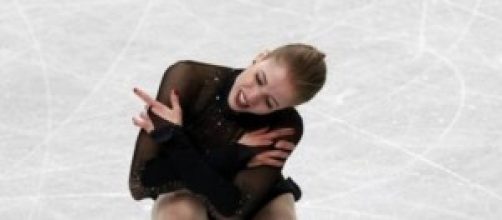 Carolina Kostner ai Mondiali di pattinaggio. 