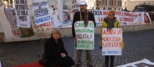 Amnistia e indulto, protesta Radicali Amnistia e indulto, protesta Radicali