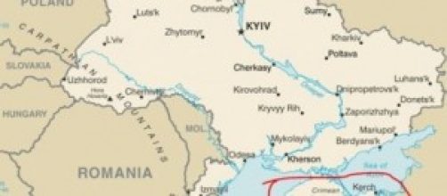 Crimea, la sua posizione geografica