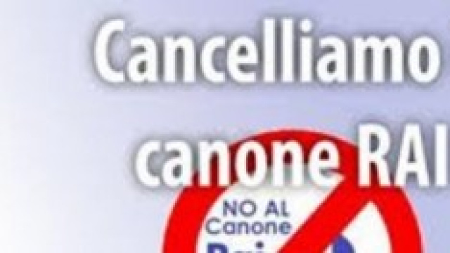 Canone RAI gli italiani non lo vogliono  pagare!