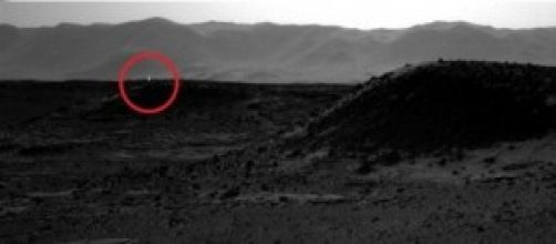La fotografia scattata da Curiosity su Marte