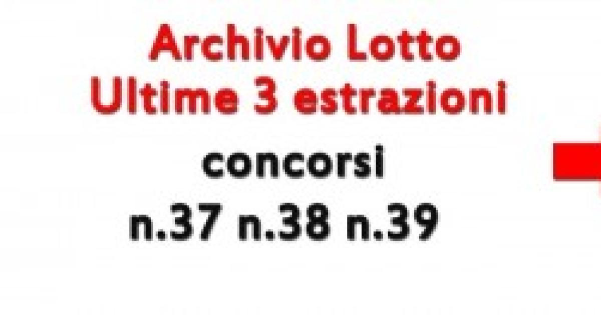 estrazioni