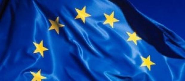 dettaglio della bandiera europea dettaglio della bandiera europea