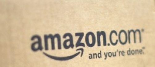 Il logo dell'azienda americana amazon.com