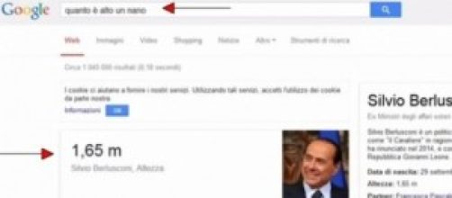 Quanto è alto un nano: Google e Silvio Berlusconi
