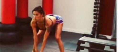 Belen alle prese con la palestra