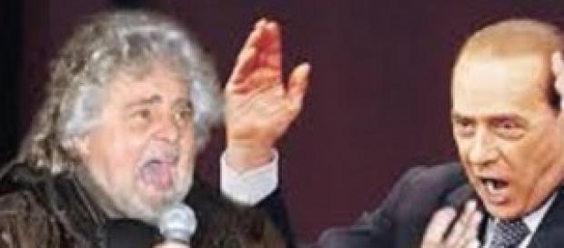 silvio berlusconi e beppe grillo silvio berlusconi e beppe grillo