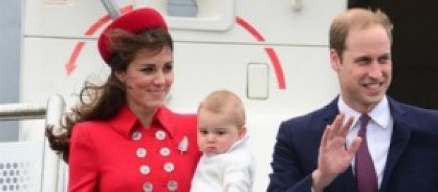 Kate, William e George al loro arrivo in Australia Kate, William e George al loro arrivo in Australia