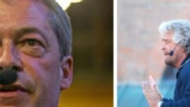 Farage e Beppe Grillo si incontrano a Bruxelles