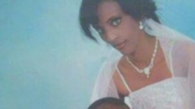 Meriam durante il giorno del suo matrimonio