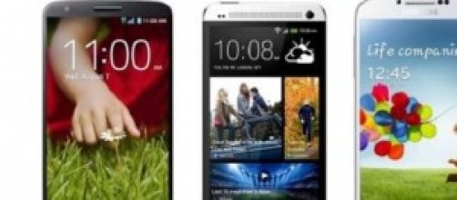 LG G2, Samsung Galaxy S4 e HTC One