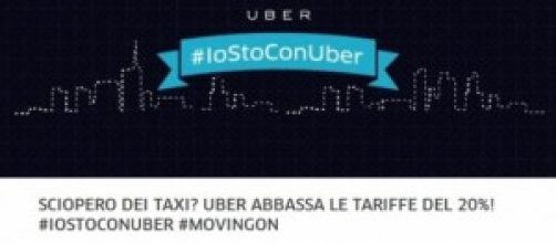 Sconto Uber per lo sciopero dei taxi a Milano