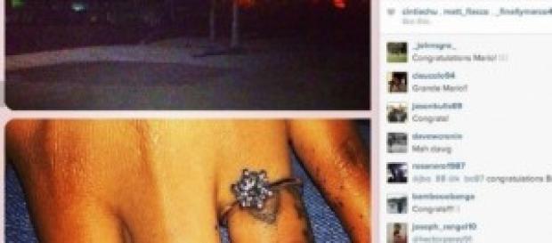 Mario Balotelli, matrimonio con Fanny Neguesha Mario Balotelli, matrimonio con Fanny Neguesha