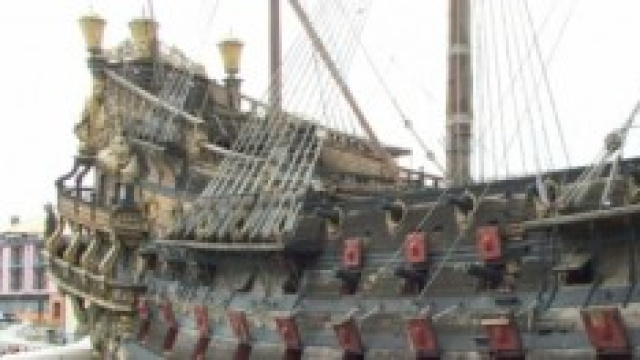 La nave del Porto Antico, simbolo dell'acquario.