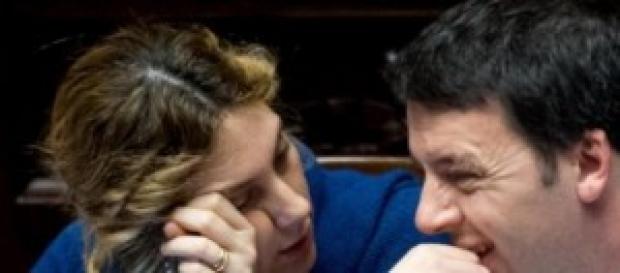Il ministro Madia e il premier Renzi Il ministro Madia e il premier Renzi