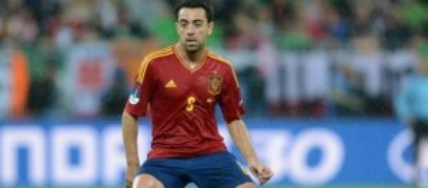 Xavi centrocampista della Spagna e del Barcellona Xavi centrocampista della Spagna e del Barcellona