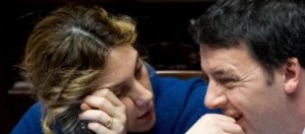Il premier Renzi e il ministro Madia Il premier Renzi e il ministro Madia