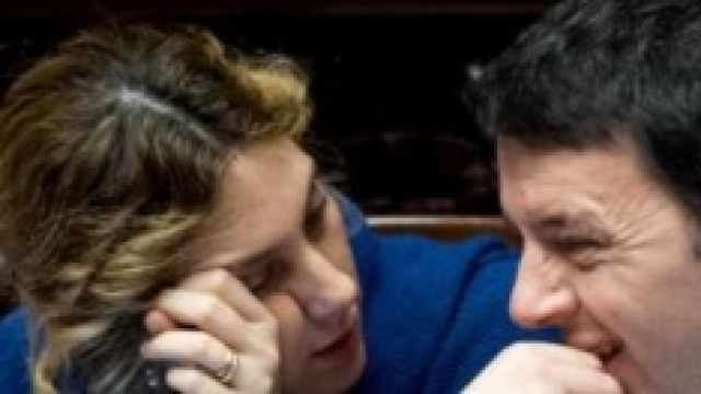 Il ministro Madia e il premier Renzi
