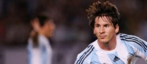 Messi, autore di un goal contro la Bosnia