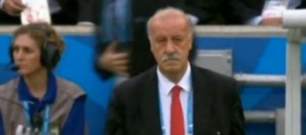 Vicente del Bosque, ayer, no muy contento Vicente del Bosque, ayer, no muy contento