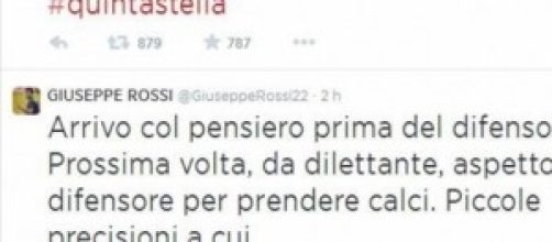 Ecco la rabbia di Giuseppe Rossi su Twitter.