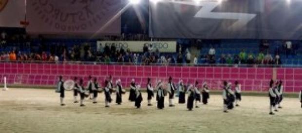 Grupo de gaiteros al final del campeonato. Grupo de gaiteros al final del campeonato.