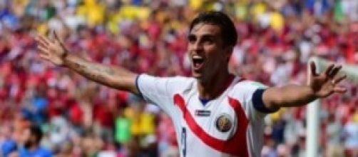 Bryan Ruiz, gol del Costa Rica contro l'Italia