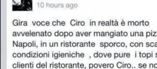 Ciro Esposito insulti sul web