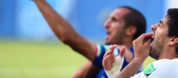 Chiellini y Suárez. Foto: US Magazine Chiellini y Suárez. Foto: US Magazine