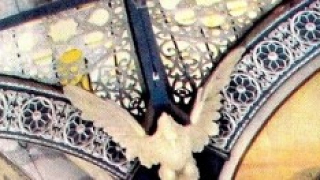 Particolare di una lunetta, in Galleria