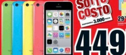 Iphone 5C, in offerta a soli 449,99 euro